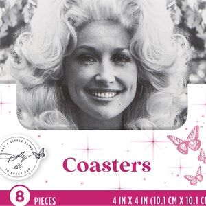 Dolly Parton Coasters - Pink